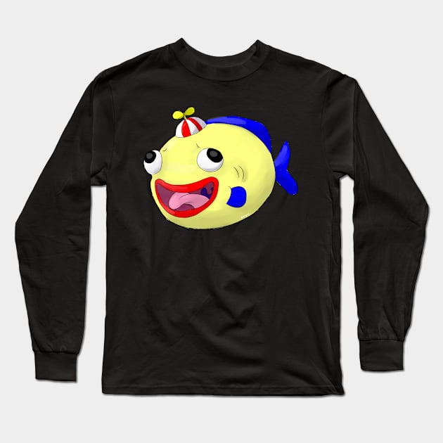 Derp Fish Long Sleeve T-Shirt by TheSledMeister